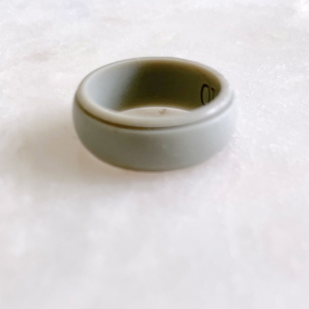 Light Grey - Mens Silicone Ring
